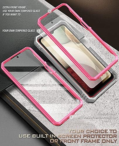 Carcasă din seria revoluției poetice pentru Samsung Galaxy A12, acoperire de protecție rezistentă la șocuri cu două straturi