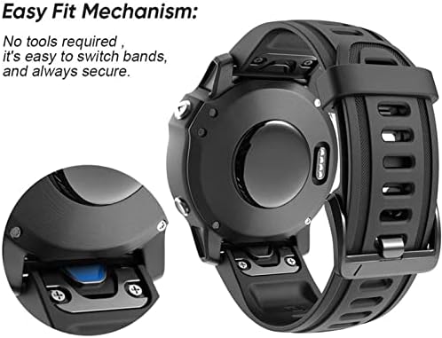 Eksil pentru Garmin Fenix ​​7s 6s 5s Watchband Watchband 20mm Brățară pentru Fenix ​​6S Pro 5s plus silicon curele de încheiere