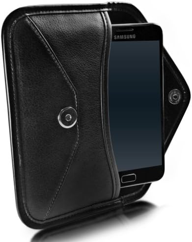 Carcasă boxwave compatibilă cu Samsung Galaxy Xcover FieldPro - Elite din piele Messenger pungă, Sintetică Copertă din piele