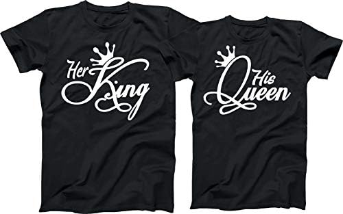 Regele ei, regina lui, Regele și Regina, cupluri, tricouri potrivite, Tricou Tee