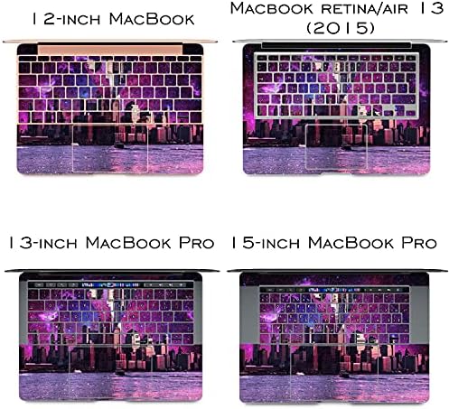 Lex Altern Vinyl Skin Compatibil cu MacBook Air 13 inch Mac Pro 16 Retina 15 12 2020 2019 2018 Rezumat Hipster City Geometry